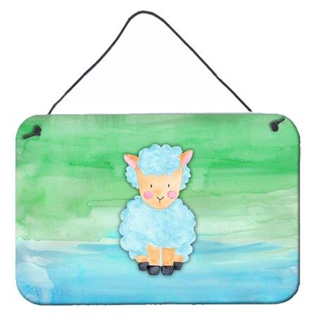 Carolines Treasures Sheep Lamb Watercolor Wall or Door Hanging Prints BB7414DS812